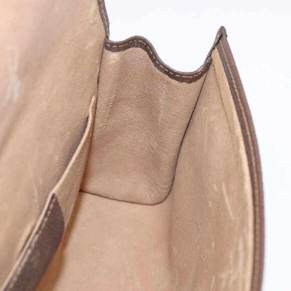 GUCCI GG Supreme Web Sherry Line Clutch Bag PVC Beige Red - Picture 14 of 16